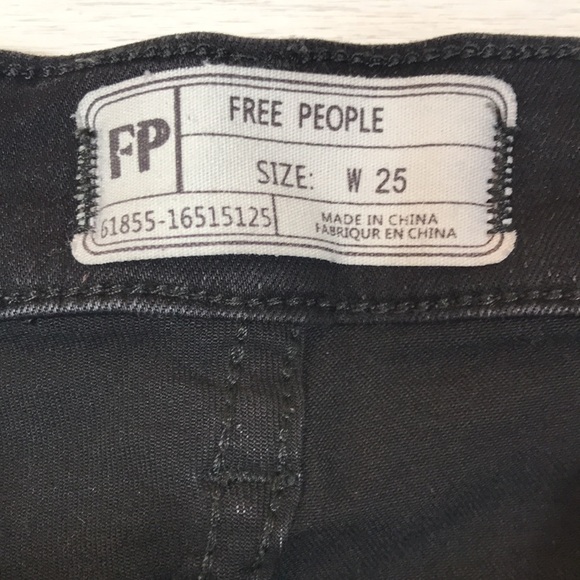 🍄Free People Black Skinny Jean - Picture 5 of 9
